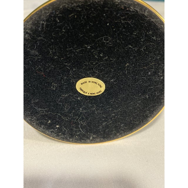 Vintage Brass Tulip Shaped Candle Holder With Crystal Accent For Sale In Oklahoma City - Image 6 of 6