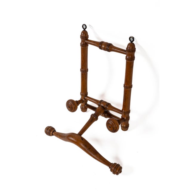 Brown Antique Faux Bamboo Coat Rack, France, Circa 1910 For Sale - Image 8 of 9