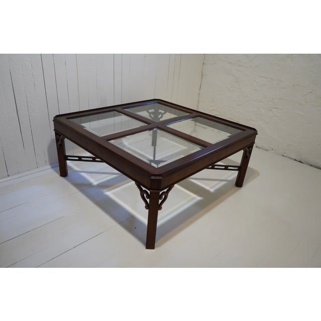 Vintage Chinoiserie Chippendale Coffee Table For Sale - Image 13 of 13