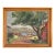 1951 Impressionist Lakeside Landscape Oil on Board Painting, Signed For Sale