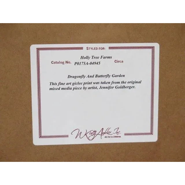 2010s "Dragonfly Gold" Framed Prints by W. King Ambler - a Pair For Sale - Image 5 of 6