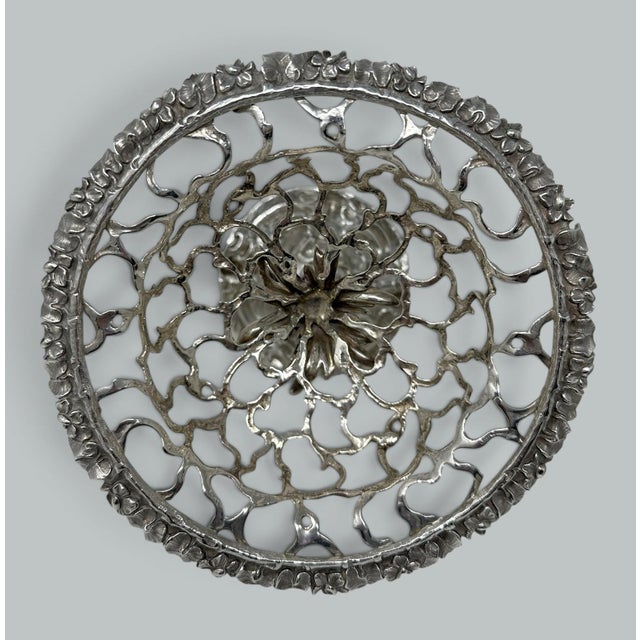 Antique Victorian English Sterling Silver Tazza Compot Centerpiece Fruit Bowl For Sale - Image 10 of 11