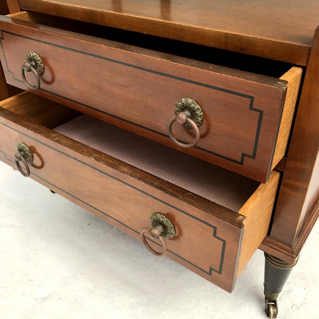 Kittinger Faux Bamboo Nightstands or Side Tables Chairish