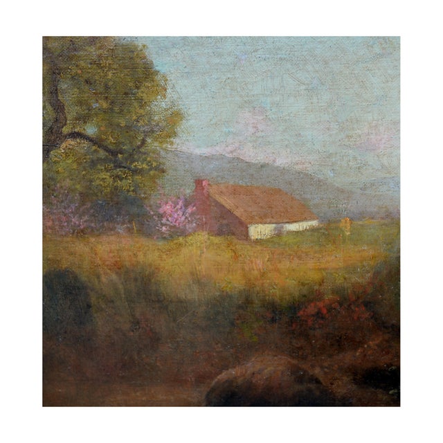 Mid 19th Century Gordon Coutts Twin Calves, San Rafael Looking to Mt. Tamalpais -Turn of the Century Landscape 1899 For Sale - Image 5 of 6