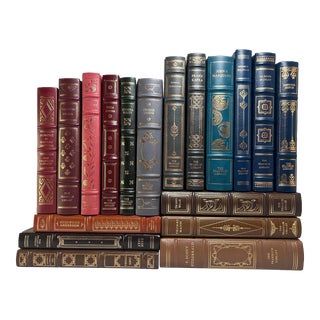 1970s Vintage Franklin Library Collection Limited Edition Leather Books - Set of 18 Books For Sale