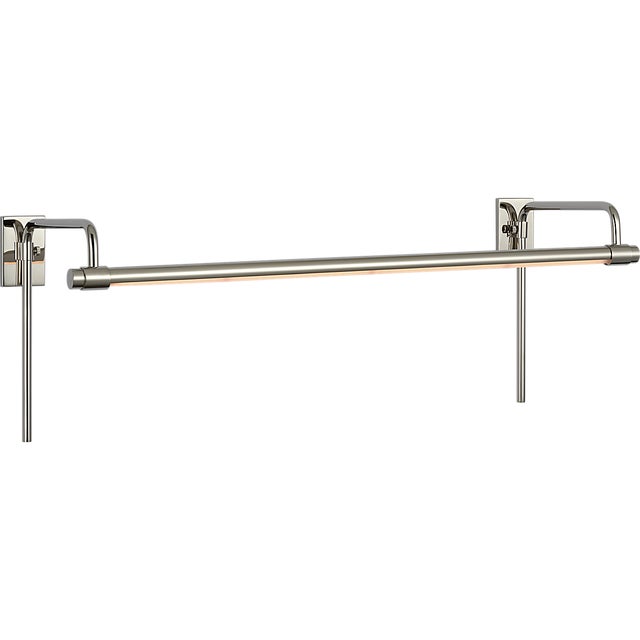 2020s Thomas O'Brien for Visual Comfort Signature Kidd 24" Frame Mount Picture Light in Polished Nickel For Sale - Image 5 of 12