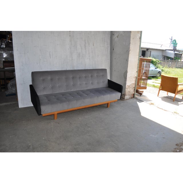 Textile MId-Century Sofa, 1960s For Sale - Image 7 of 7
