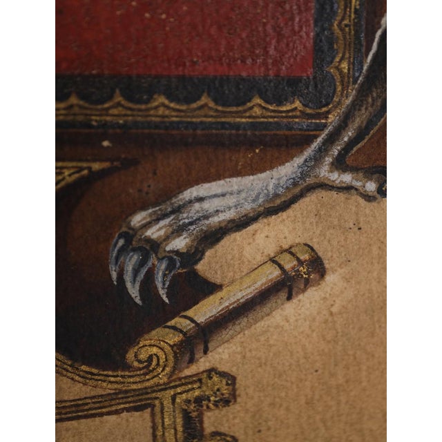 Coachbuilders Design for a Jewellers Trade Carriage, 1769, Gouache and Ink on Paper For Sale - Image 10 of 18