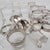 1950s 1950s Dorothy Thorpe Silver Band Barware Set -Martini Highball Lowball Glasses - 12 Pieces For Sale - Image 5 of 11