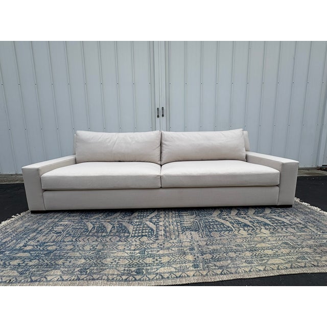 Rh Parisian Track Arm 2-Cushion Sofa 9' | Luxe 44" Depth | Down-Feather Fill | Holland & Sherry Wool Twill | Dove For Sale - Image 14 of 18