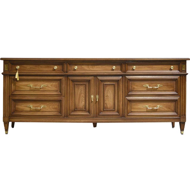 Mid 20th Century Transitional Lowboy Dresser by White Furniture For Sale - Image 14 of 14