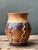 Vintage Handcrafted Ceramic Vase With Wave Motif For Sale - Image 14 of 15