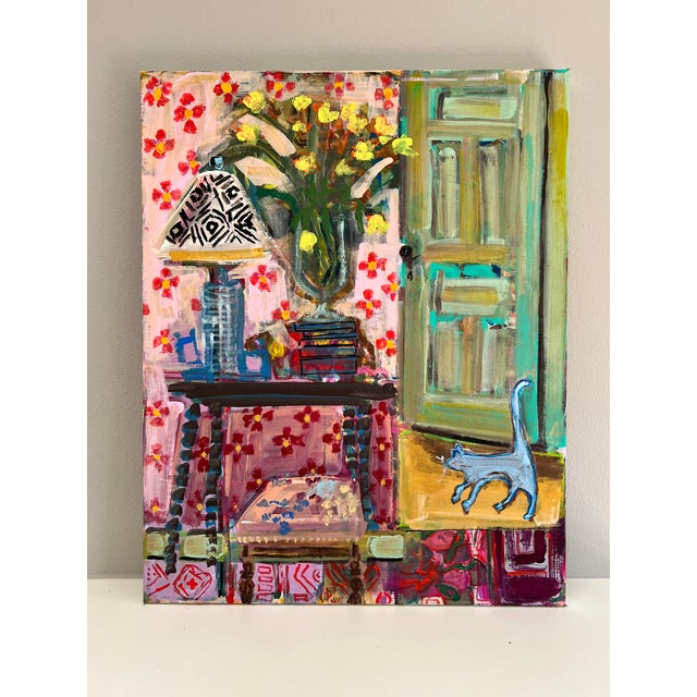 An original painting on gallery wrapped stretched canvas, the painting has beautiful layers of paint, and much texture....
