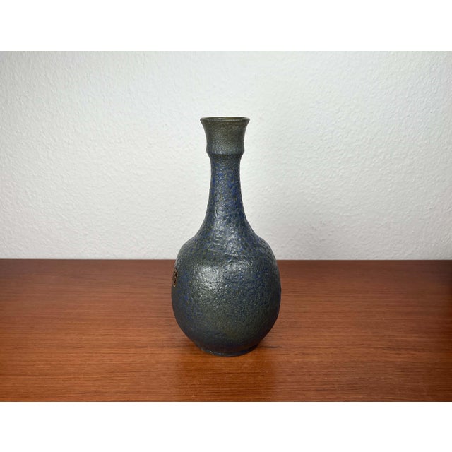Mid-Century Modern Germany Blue Carafe Vase from Gebr. H.u.G. Claussen, 1960s For Sale - Image 17 of 18