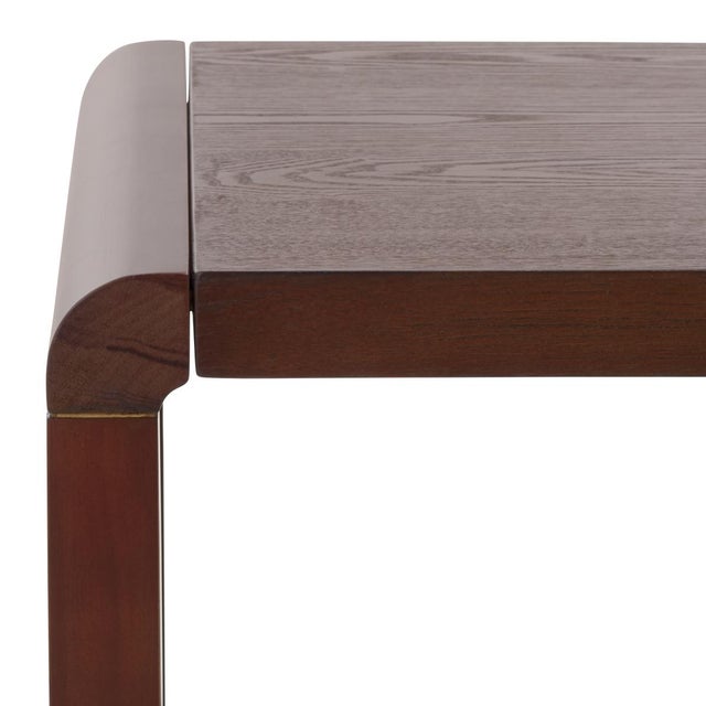 Spritely Home Omara 1 Shelf Side Table in Walnut For Sale - Image 4 of 8