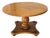 Vintage Round Solid Maple Pedestal End Table With Decorative Rosettes For Sale