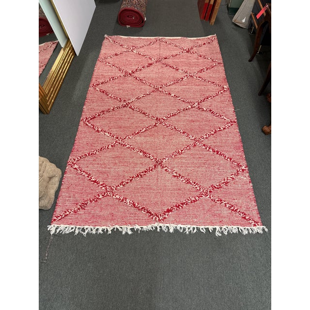 Design Plus Gallery presents a Vintage Moroccan Rug. The hand-woven vintage Kilim rug creates a global accent in any...