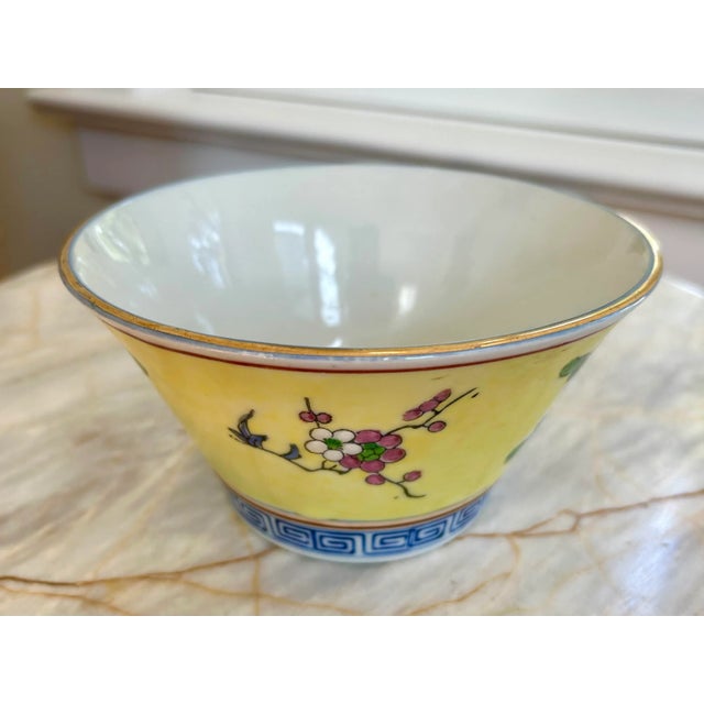 Ceramic Vintage Chinese Bowl For Sale - Image 7 of 9