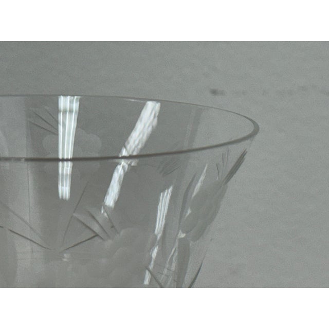 Glass Libbey Rock Sharpe Wine Glasses, Set of Seven For Sale - Image 7 of 12
