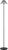 Modern Waterford by Visual Comfort Signature Blaze 55" Floor Lamp in Bronze with Clear Crystal For Sale - Image 3 of 3
