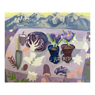 Cabbage Knife, Original Oil Painting by Molly Mansfield For Sale