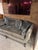 French Louis XV–Style Slate Grey Velvet Sofa For Sale In Phoenix - Image 6 of 7