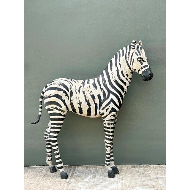 Vintage Life Size Baby Zebra For Sale - Image 14 of 15