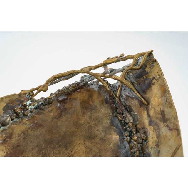 Brass Bowl with Inlay of Semi-Precious Stones, 1960 For Sale - Image 4 of 9