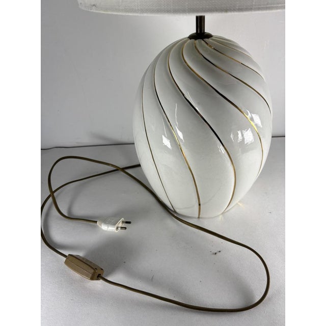 Ceramic Italian Ceramic Table Lamp attributed to Tommaso Barbi, 1970s For Sale - Image 7 of 15