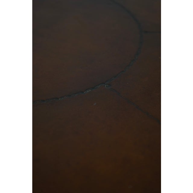 Kittinger Colonial Williamsburg Cw-41 Leather Top Tilt Games Table For Sale - Image 14 of 18