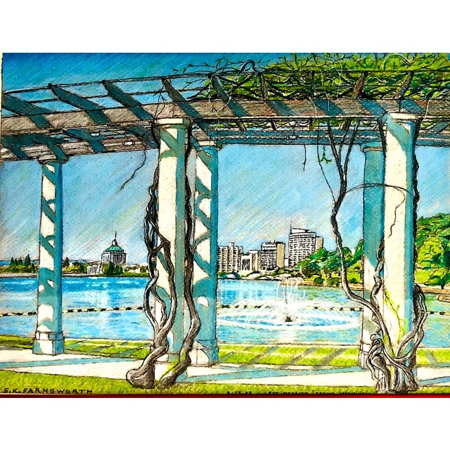 On offer is "Spring Morning, Lake Merritt," a masterfully executed, site-specific landscape by Bay Area artist S.K....