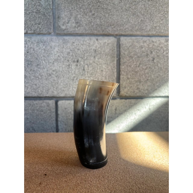 Brown Set of 7 Collection of Horn Cups For Sale - Image 8 of 9