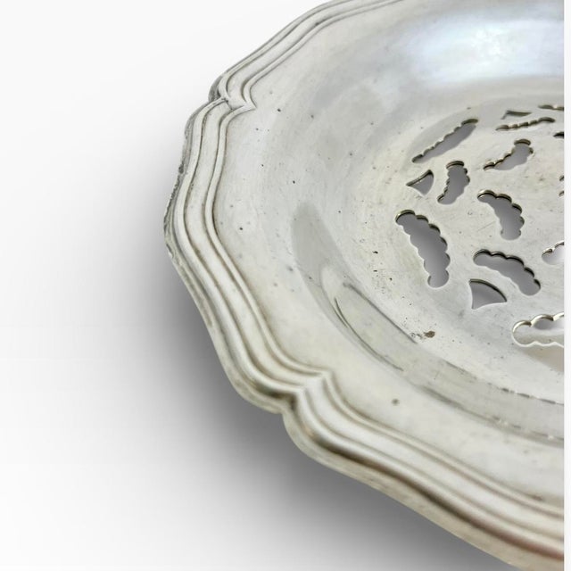 French Vintage French Silver Plate Coquillor Butter Press by Jules Lorillon For Sale - Image 3 of 14