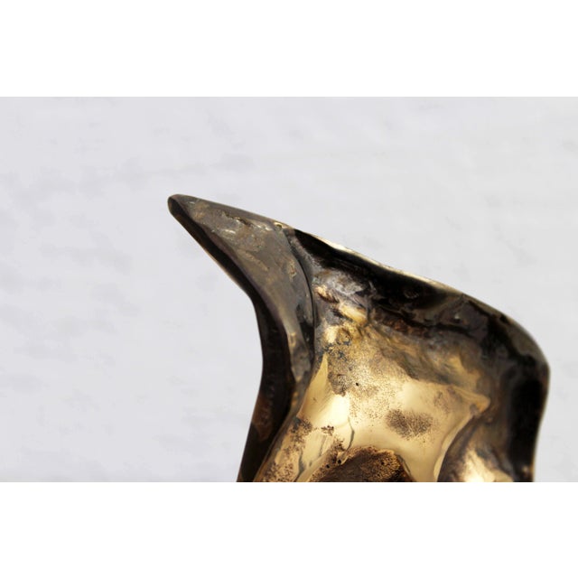 Metal Yves Lohé, Face Sculpture, 1970s, Bronze For Sale - Image 7 of 12