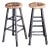 Barley Twist Black Painted Wooden Stools From the 1990s For Sale