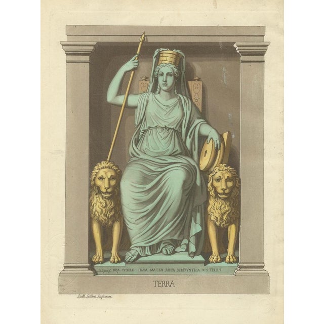 Giulio Ferrario, Terra Allegory, Cybele Mother Earth, 1815, Paper For Sale - Image 3 of 10