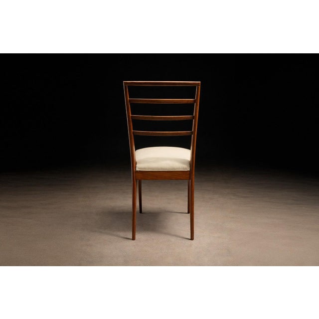 Mid-Century Modern Set of 4 Chairs in Caviuna & Leather, Rino Levi, 1960s For Sale - Image 3 of 11