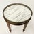Mid 20th Century Mid-Century Neoclassical Hollywood Regency Carrara Marble Top Drinks Table For Sale - Image 5 of 10