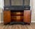 Mid 20th Century Modern Hollywood Regency-Inspired Ebony Display Cabinet With Brass Mesh Door For Sale - Image 11 of 11