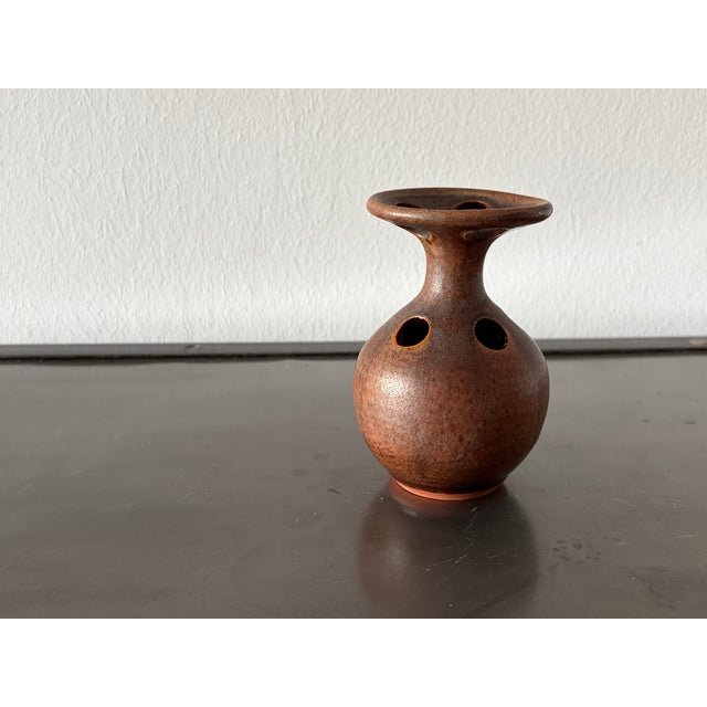 Ceramic Pique-Fleurs Ikebana Vase by Ludovic, 1970s For Sale - Image 7 of 15