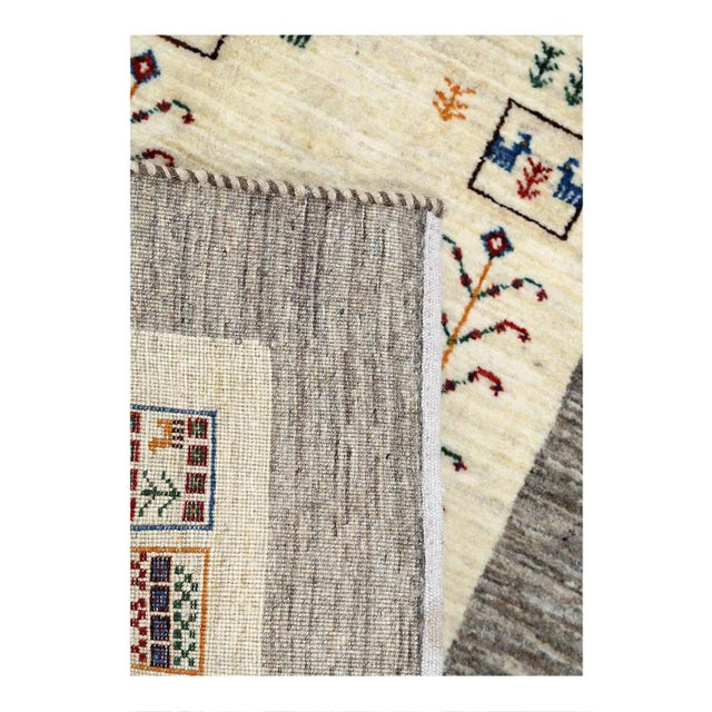 Pasargad Fine Hand Knotted Gabbeh Rug For Sale - Image 4 of 4