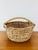 Vintage Rustic Woven Wicker / Reed & Bamboo Gathering Basket For Sale In Palm Springs - Image 6 of 7