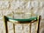 1950s Faux Bamboo Brass and Glass Side Table, 1950s For Sale - Image 5 of 18