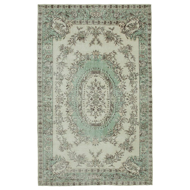 Vintage Turkish Hand-Knotted Rug For Sale