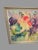 Late 20th Century Original Signed Watercolor Floral Still Life Painting Framed Mid Century Modern For Sale - Image 4 of 7