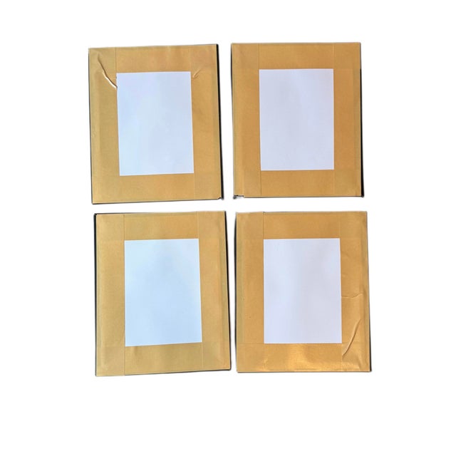 Wood Set of 4 Vintage-Style Wine Patent Reproduction Prints in Dark Wood Frames – Industrial Bar Decor For Sale - Image 7 of 8