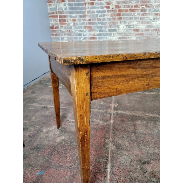 19th Century 19th Century French Country Farm 98" Large Dining Table For Sale - Image 5 of 12