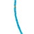 Turquoise Tiny Turquoise Tube Gold Bead Necklace For Sale - Image 8 of 12