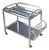 Art Deco French Drinks Trolley with Mirrored Glass & Removable Tray, 1930s, Set of 2 For Sale