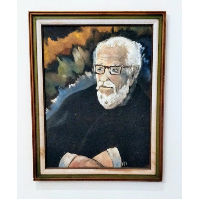 Black Texas Gentleman Portrait Oil Painting For Sale - Image 8 of 8